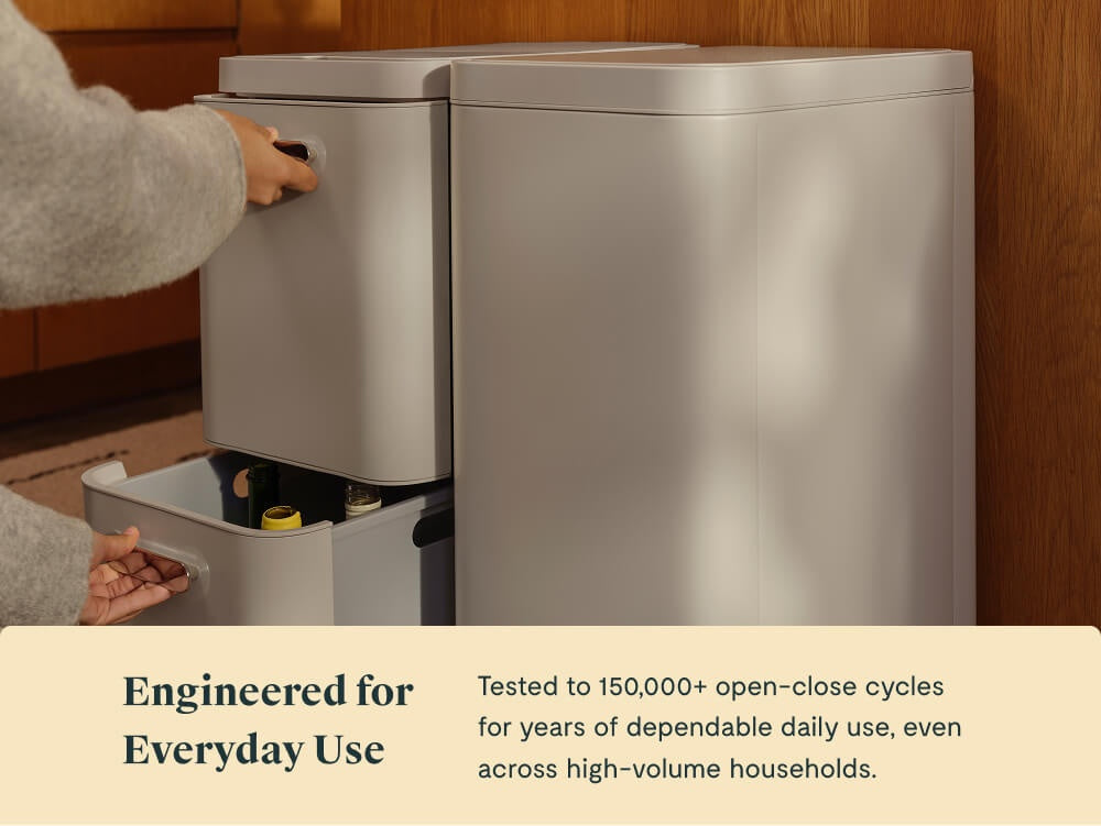 45L 2-Drawer Recycling Bin - Image 7