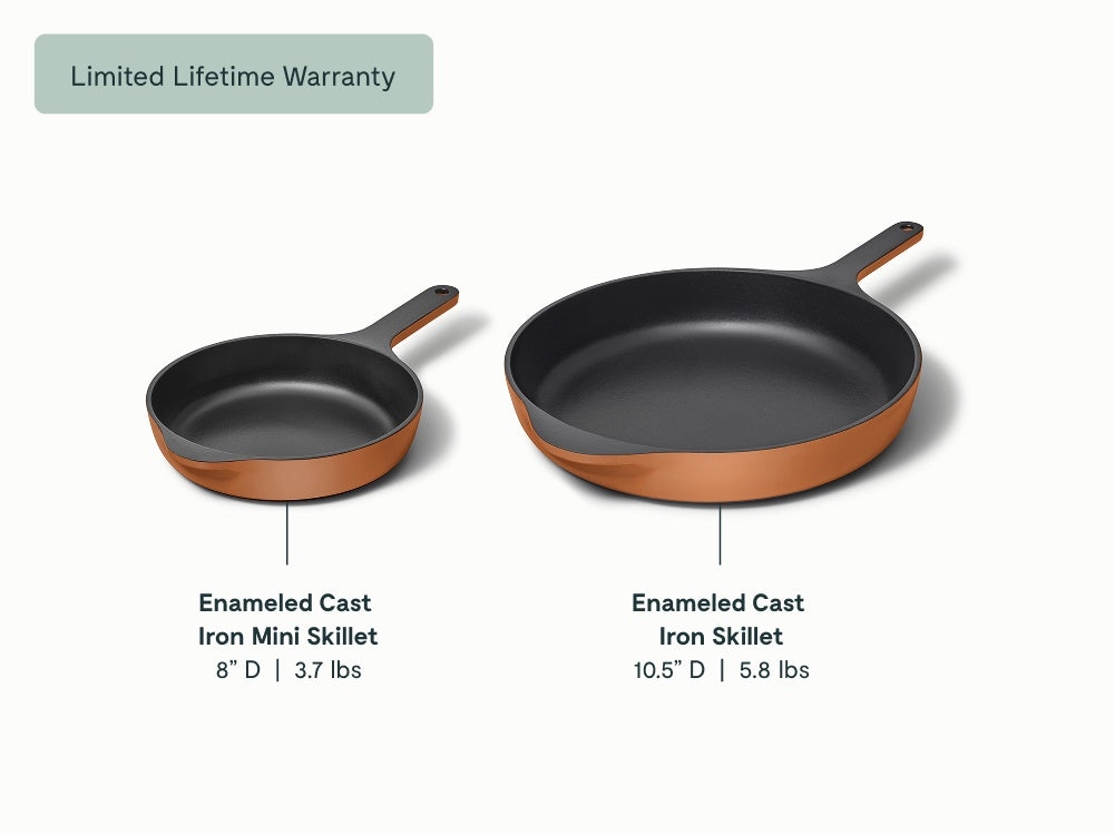 Enameled Cast Iron Skillet Duo - Image 16