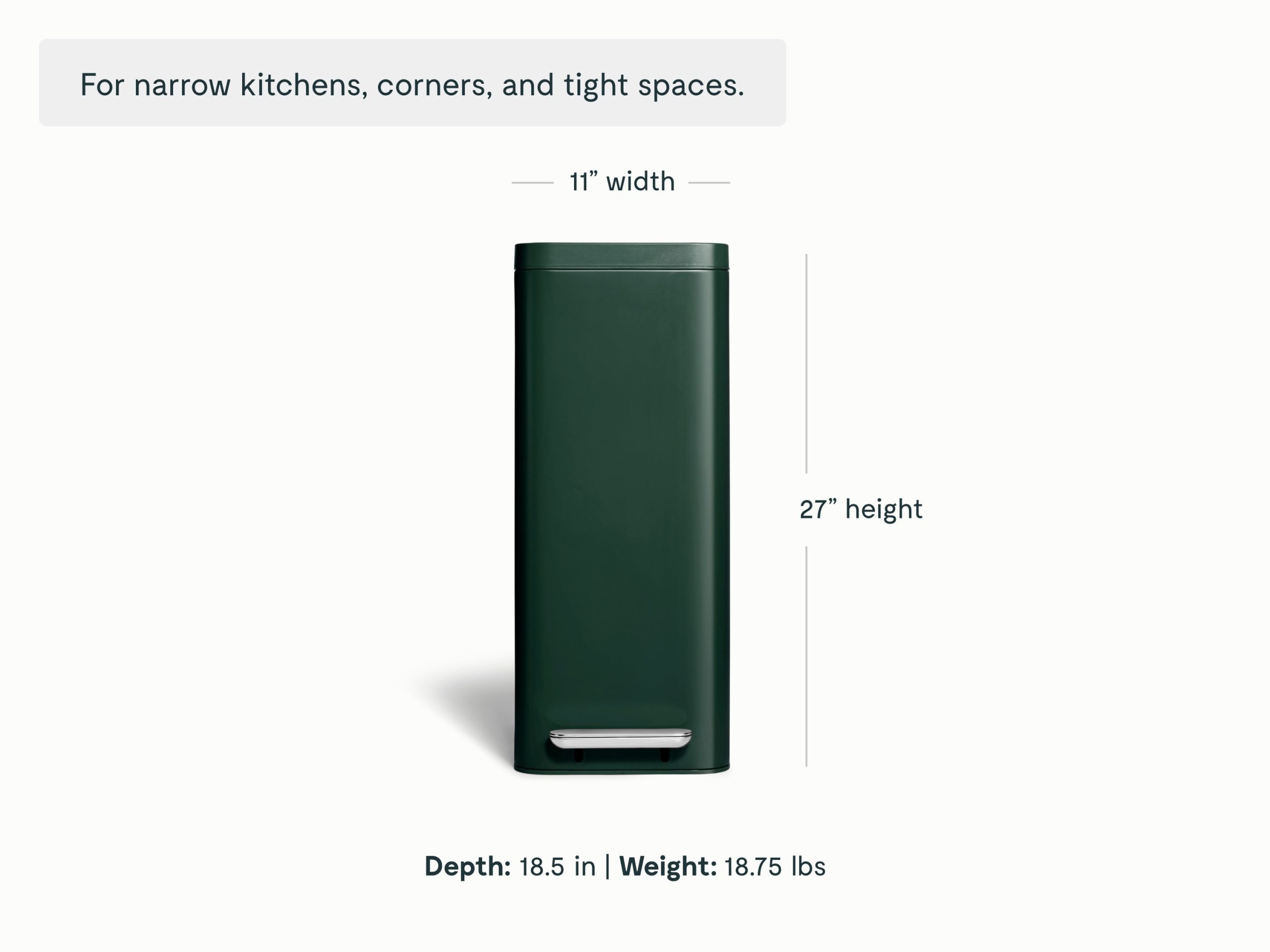 45L Slim Step Trash Can - Image 15
