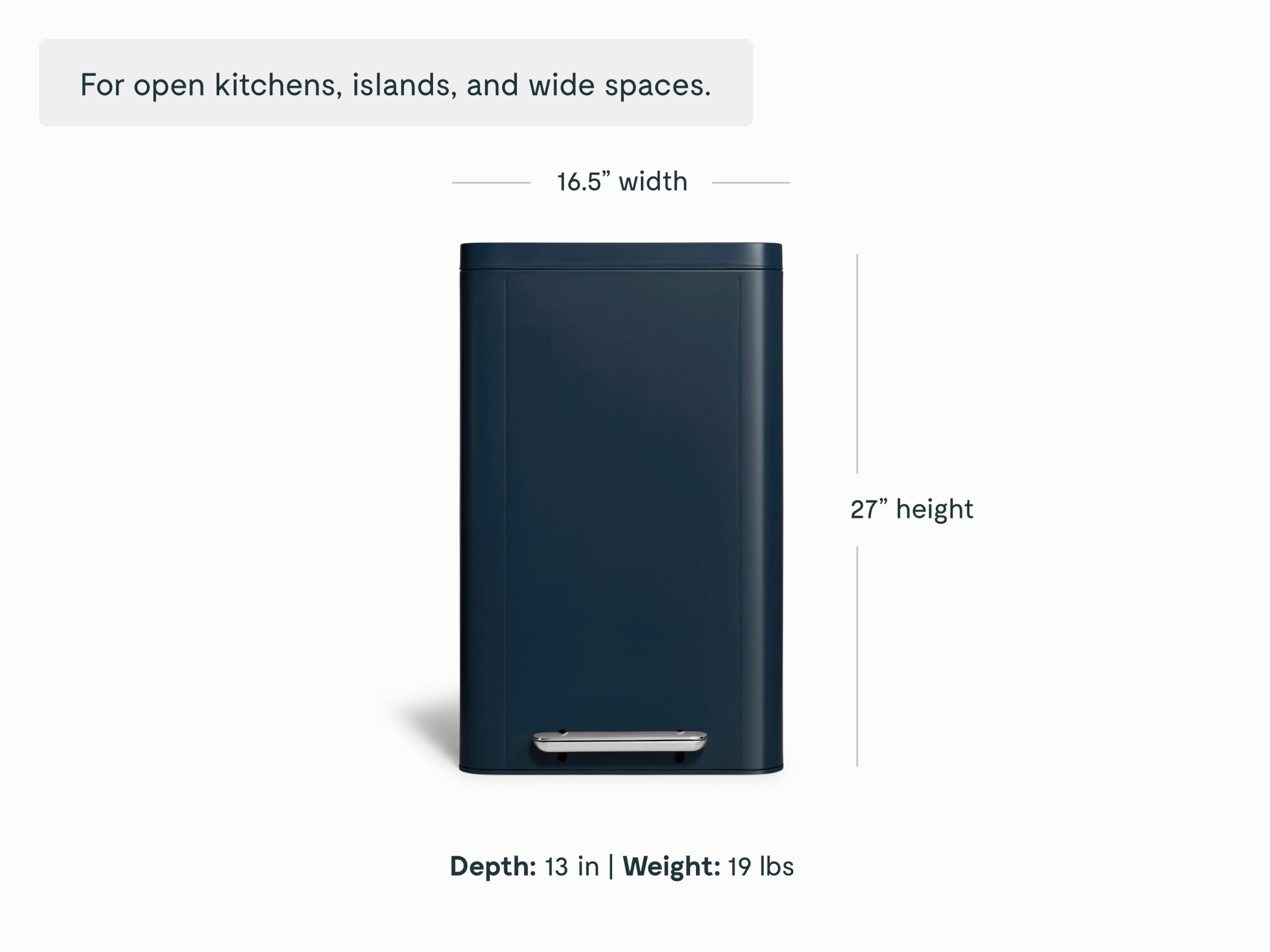 45L Rectangular Step Trash Can - Image 11